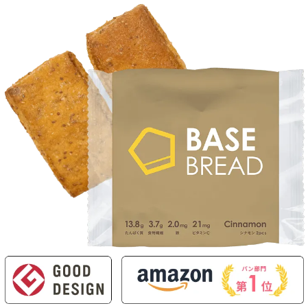 BASE FOOD　ベースフード　BASE BREAD　ベースブレッド　完全栄養食パン　スティックタイプ　シナモン